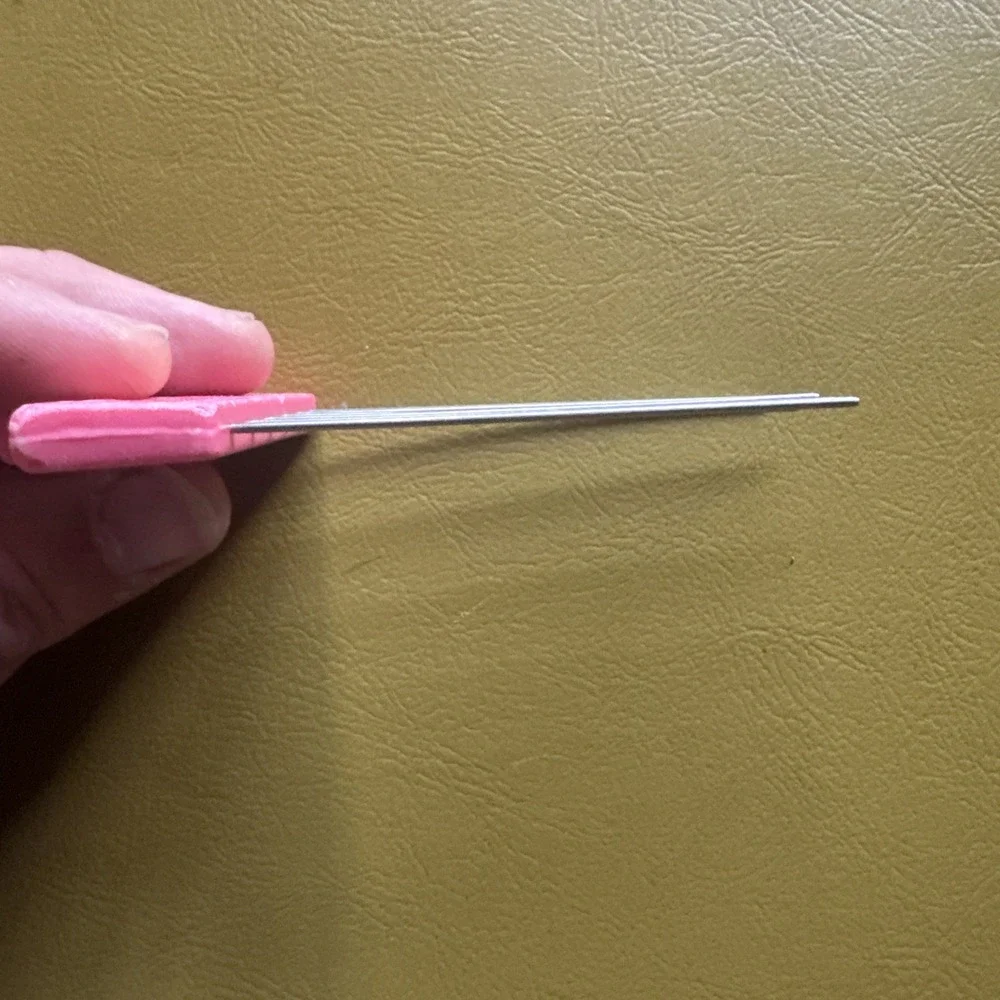Vtg 70s 80s Goody Hair Lift Pick Tease Comb USA Made Purse Size Retro Pink 5128